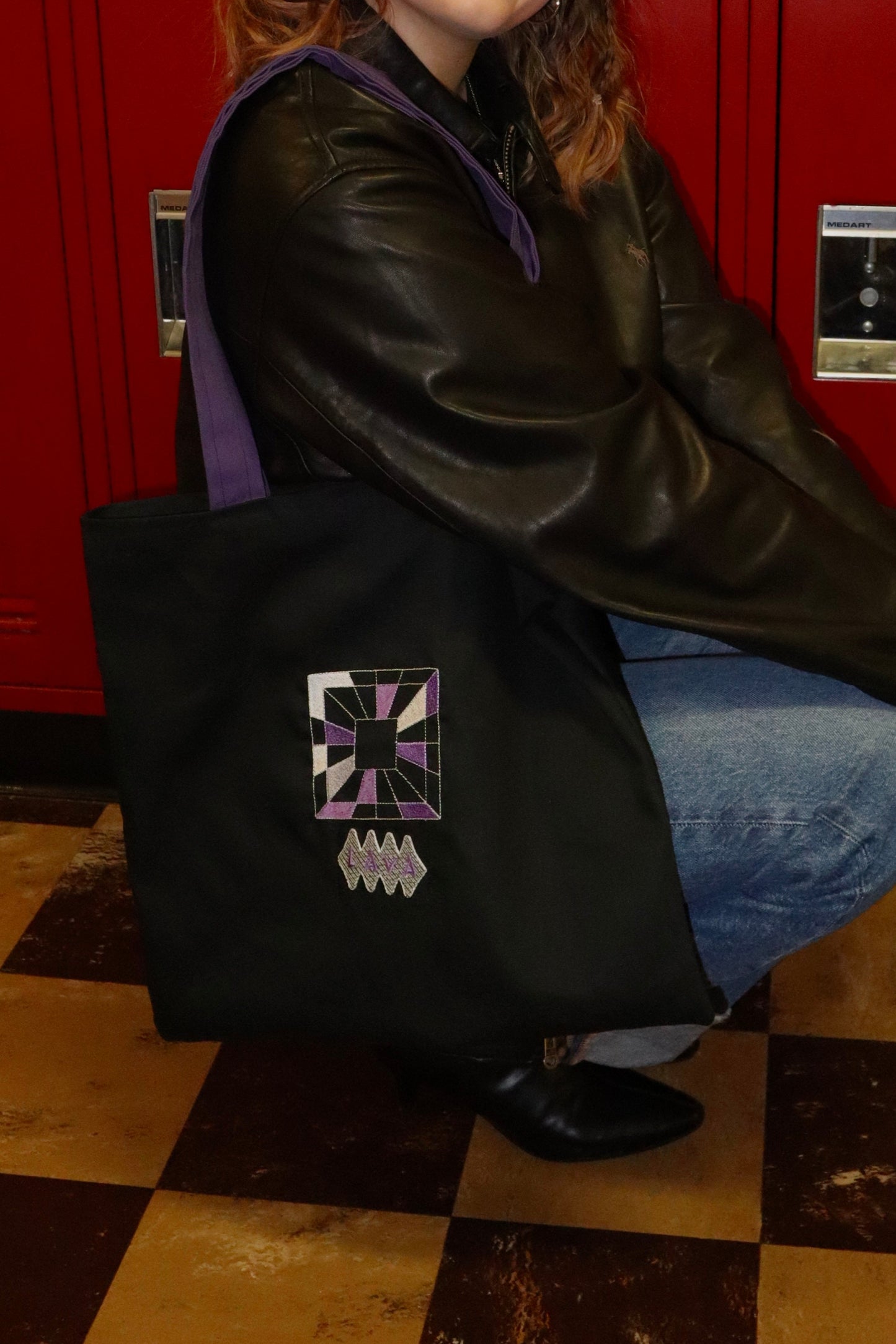 A Lava tote bag  (squared away)