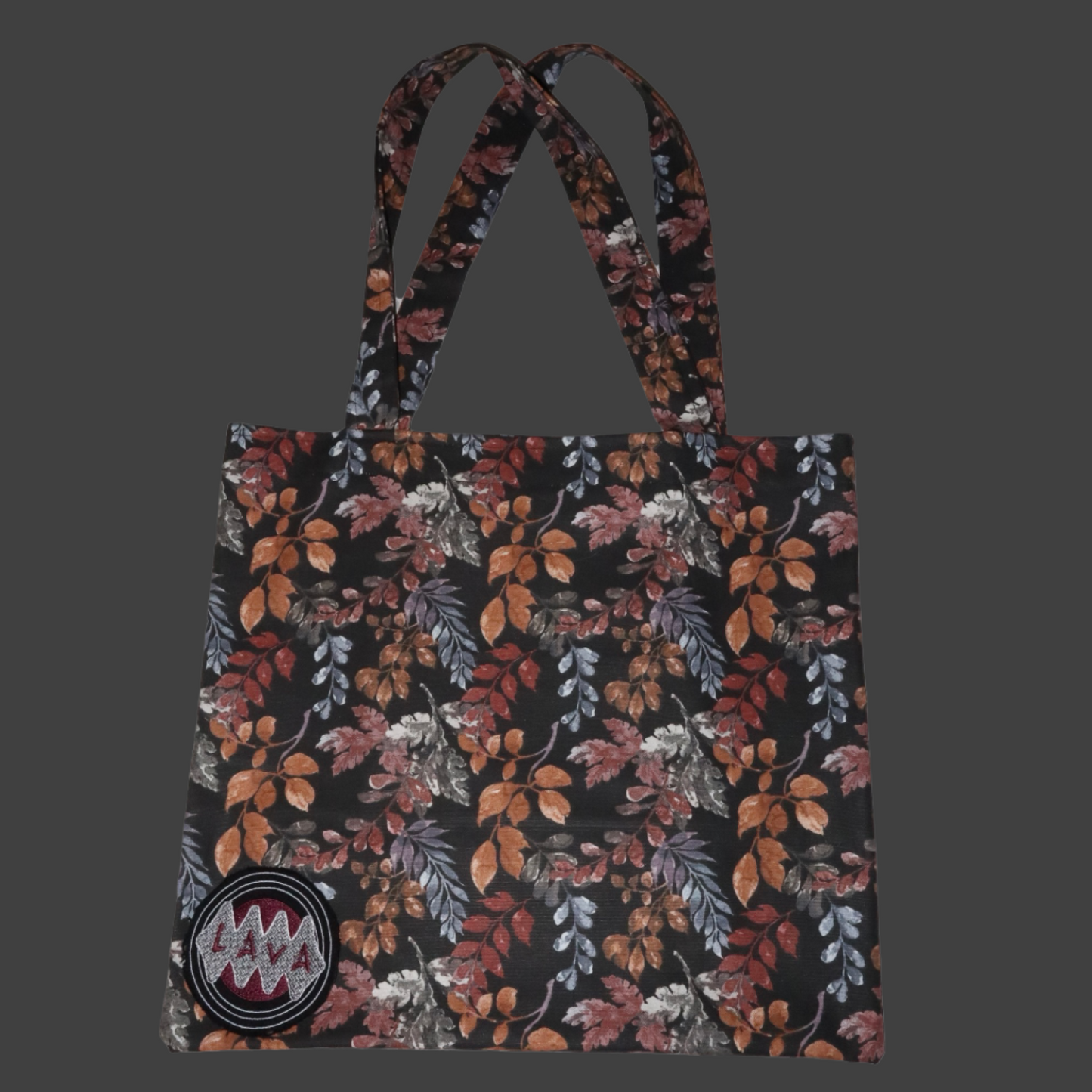 A Lava Tote Bag (Dark Leaves)